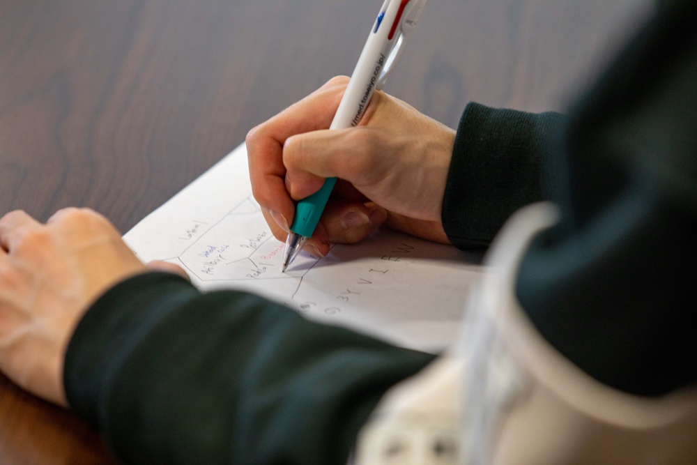 Health First: Medical personnel with Naval Family Branch Health Clinic Iwakuni and Iwakuni Clinical Center conduct monthly study group