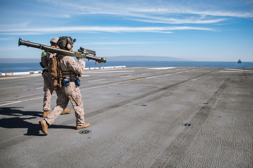 Defend the Ship: 15th MEU Marines Counter UAS Threats Underway