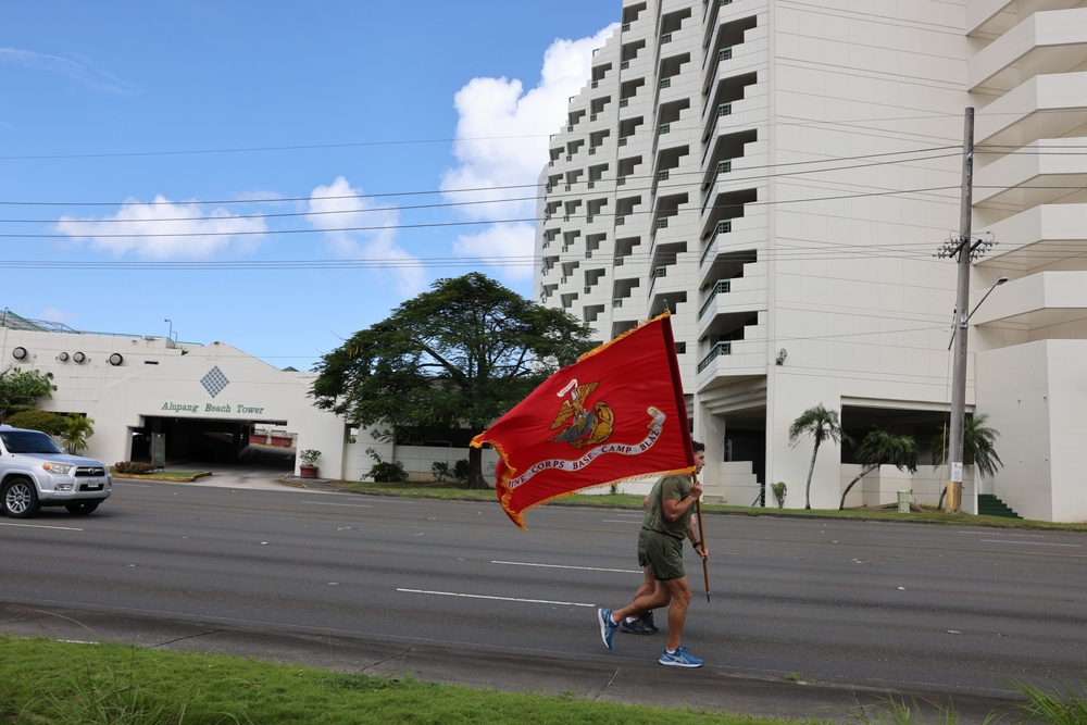 Camp Blaz participates in 248-mile birthday run