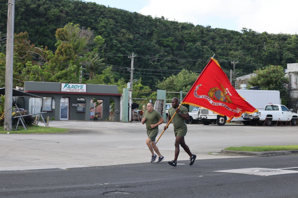 Camp Blaz participates in 248-mile birthday run