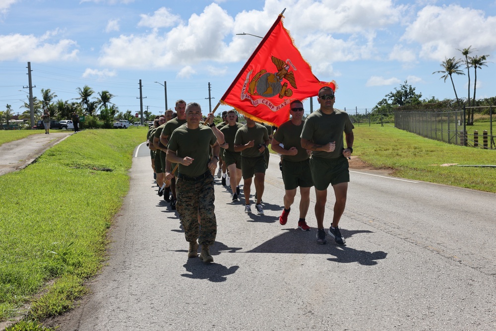 Camp Blaz participates in 248-mile birthday run