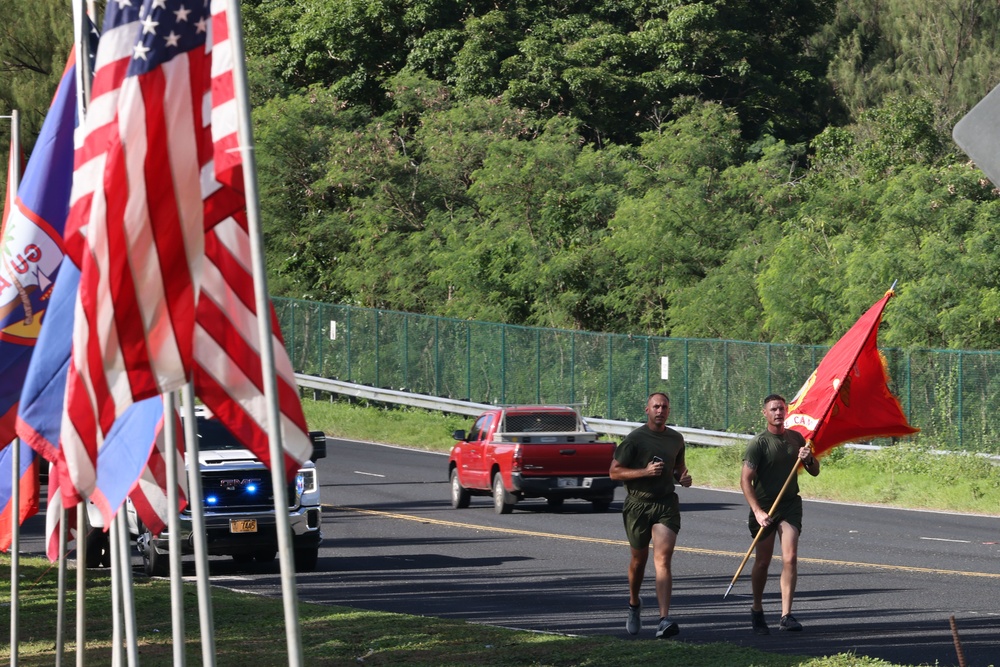 Camp Blaz participates in 248-mile birthday run