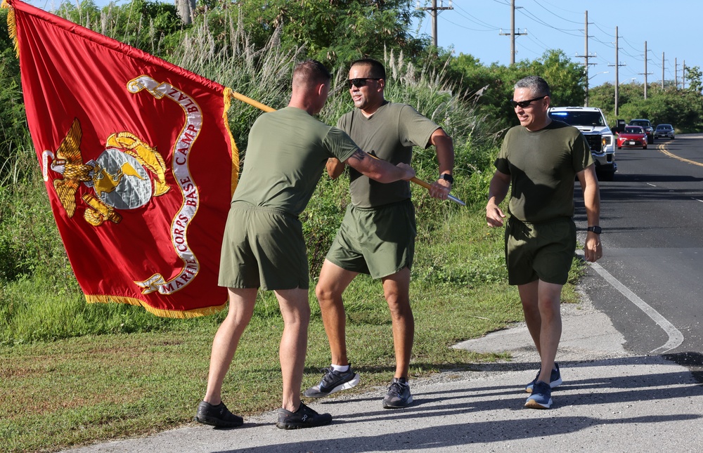 Camp Blaz participates in 248-mile birthday run