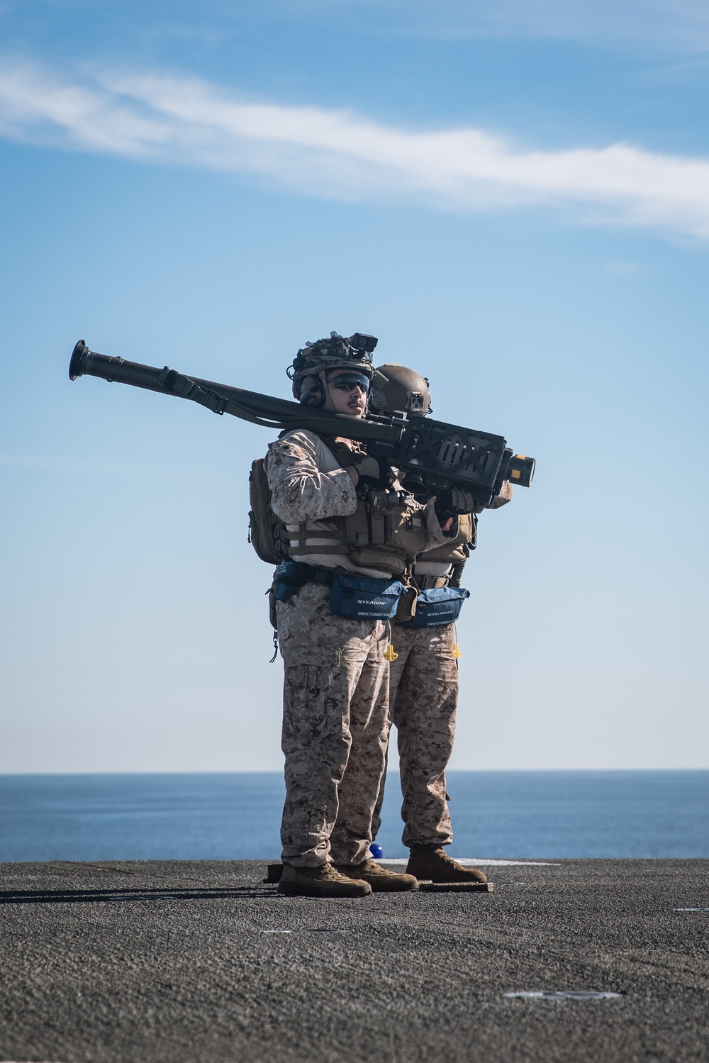 Defend the Ship: 15th MEU Marines Counter UAS Threats Underway