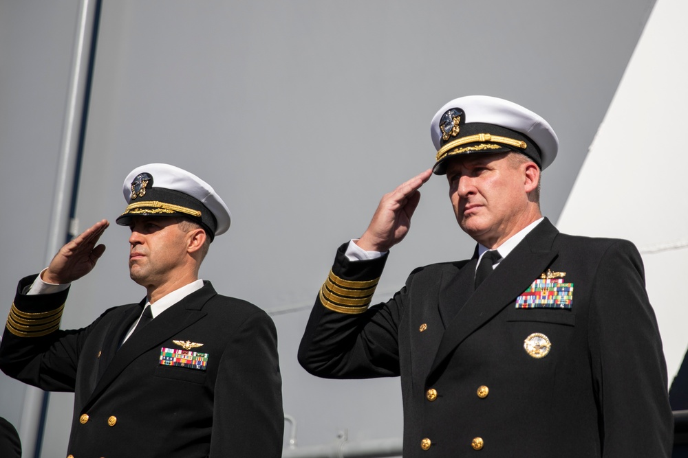 USS Tripoli Holds Change of Command