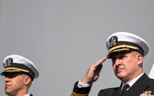 USS Tripoli Holds Change of Command