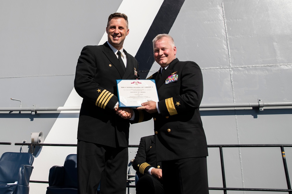 USS Tripoli Holds Change of Command