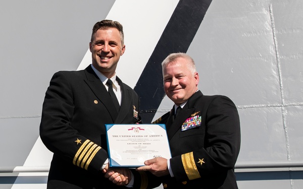 USS Tripoli Holds Change of Command