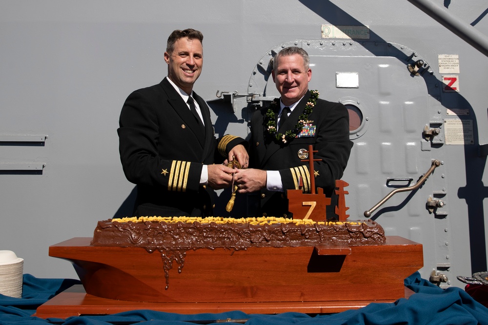 USS Tripoli Holds Change of Command