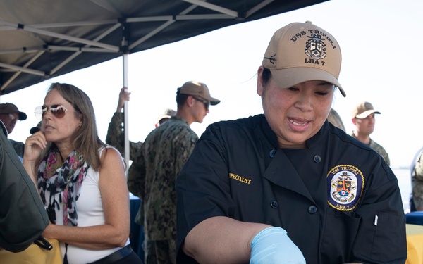USS Tripoli Holds Change of Command