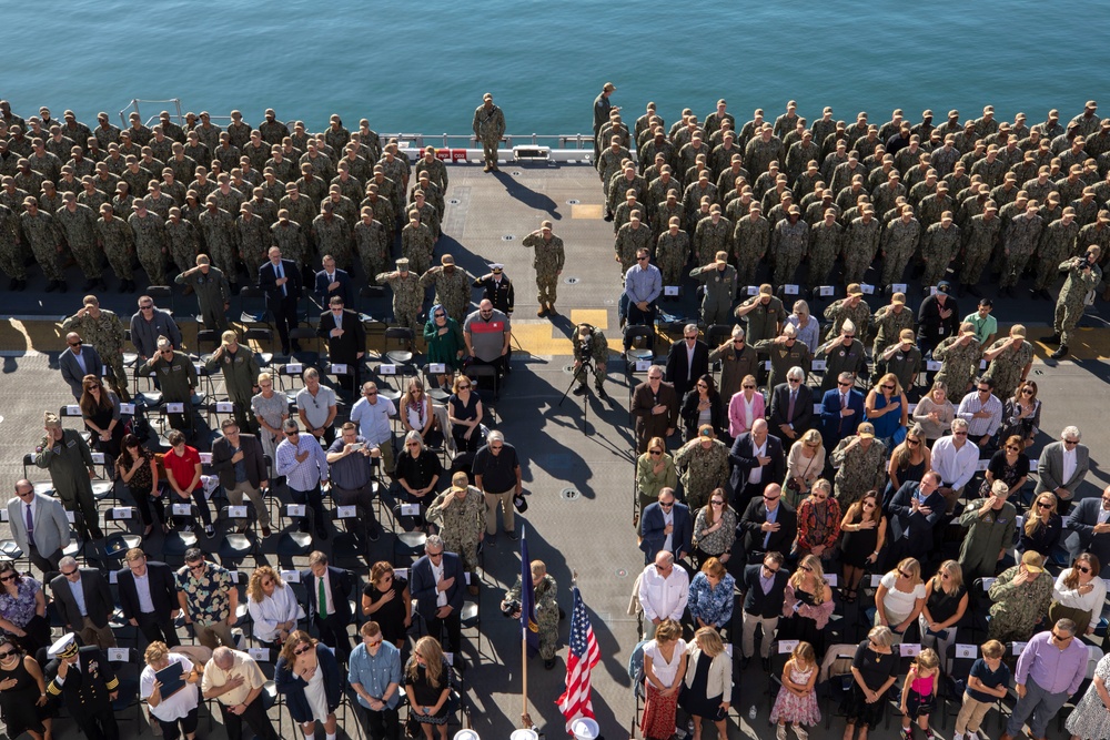 USS Tripoli Holds Change of Command