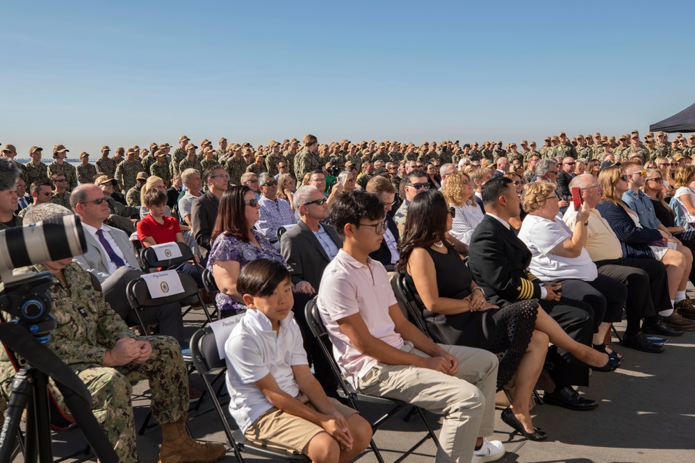 USS Tripoli Holds Change of Command