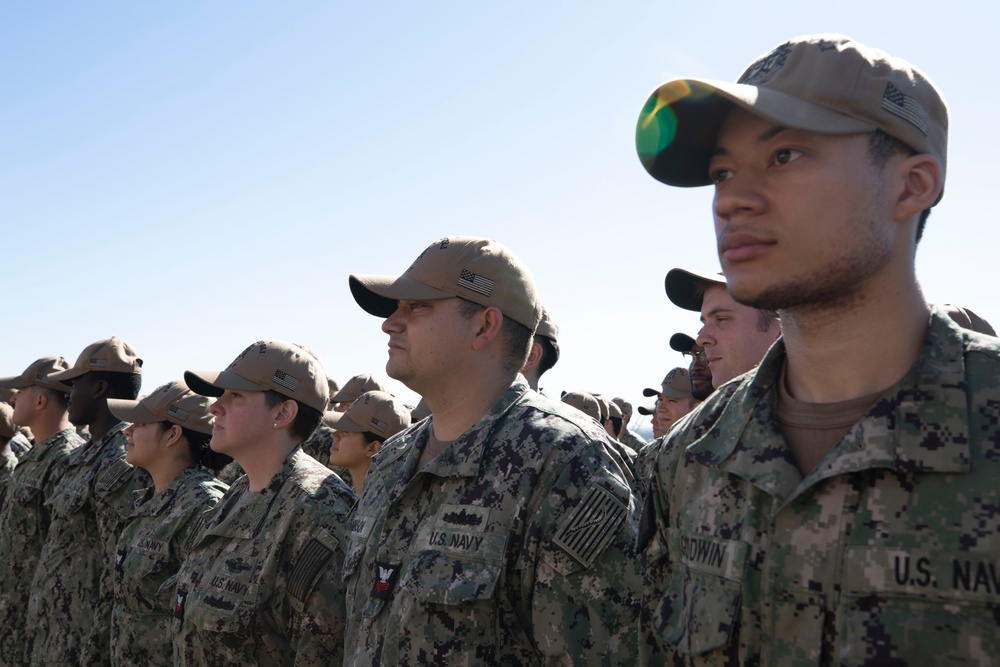 USS Tripoli Holds Change of Command