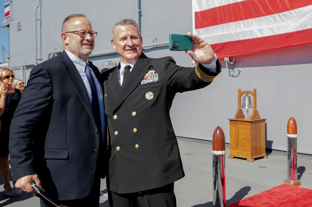 USS Tripoli Holds Change of Command