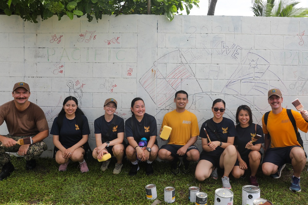 Pacific Partnership 2024-1: Marshall Island High School Mural