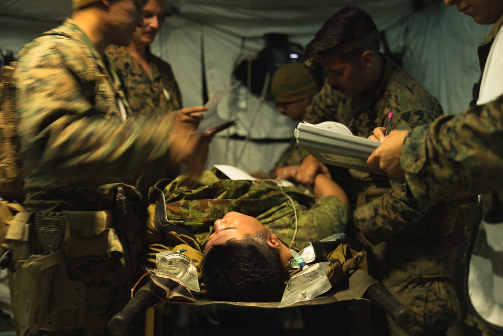 Resolute Dragon 23 FTX Bilateral Casualty Evacuation Drill