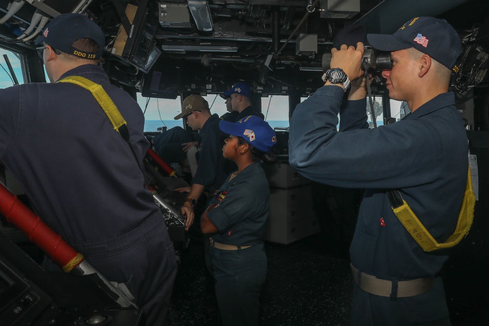 DVIDS - Images - Sailors aboard the USS Rafael Peralta (DDG 115 ...