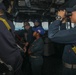Sailors aboard the USS Rafael Peralta (DDG 115) conduct a replenishment-at-sea with Royal New Zealand Navy auxiliary oiler replenishment ship HMNZS Aotearoa (A 11) in the South China Sea
