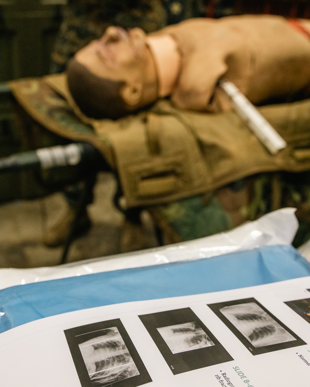 US Navy Sailors Conduct an Advanced Trauma Life Support Class