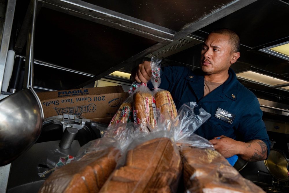 USS Hopper's Galley Crew Deep Cleans