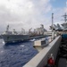 USNS John Ericsson (T-AO 194) conducts a fueling-at-sea with USS Carl Vinson (CVN 70) and USS Sterett (DDG 104)