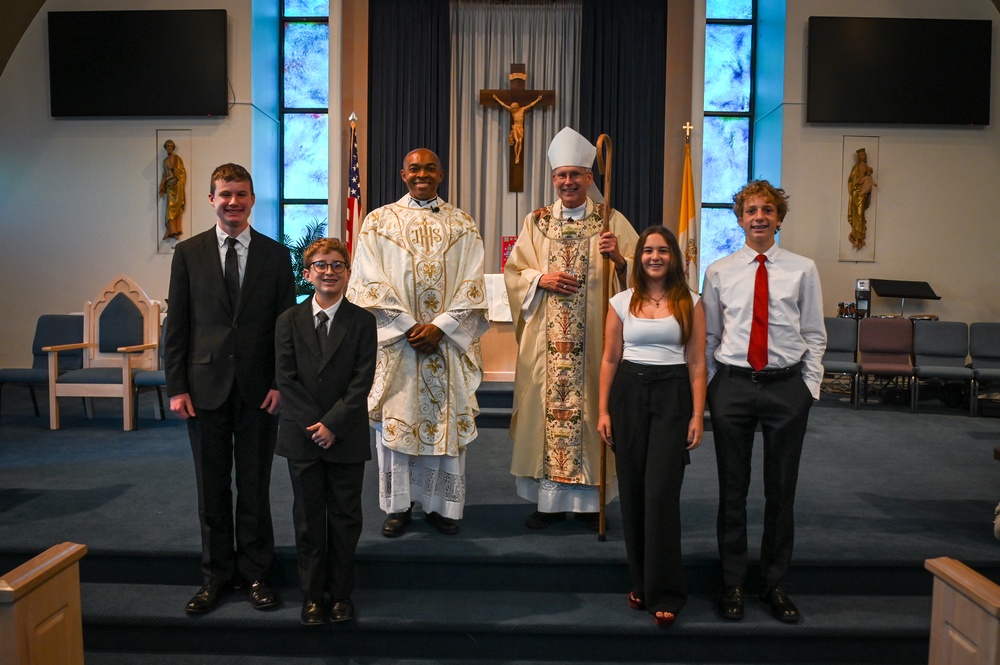 Bishop visits MacDill Air Force Base for religious services