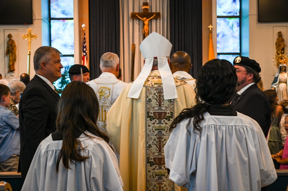 Bishop visits MacDill Air Force Base for religious services