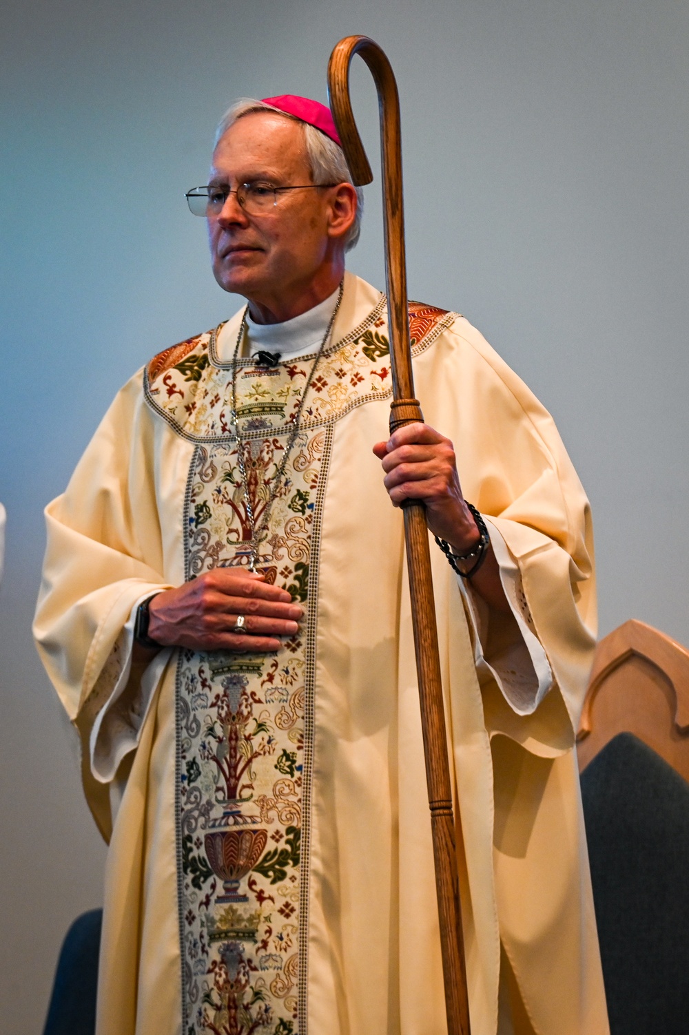 Bishop visits MacDill Air Force Base for religious services