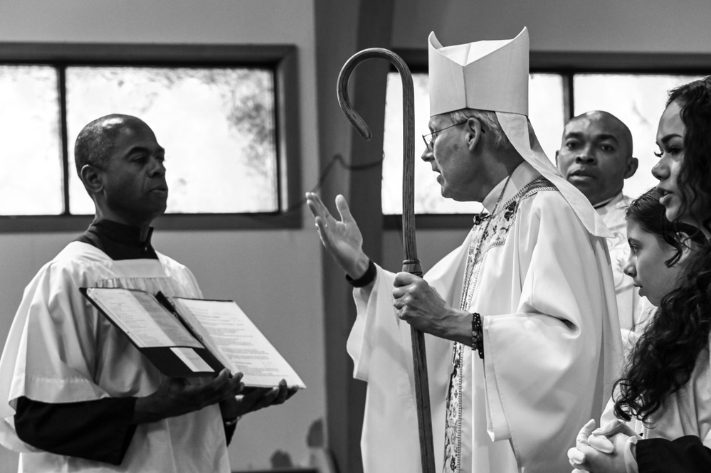 Bishop visits MacDill Air Force Base for religious services