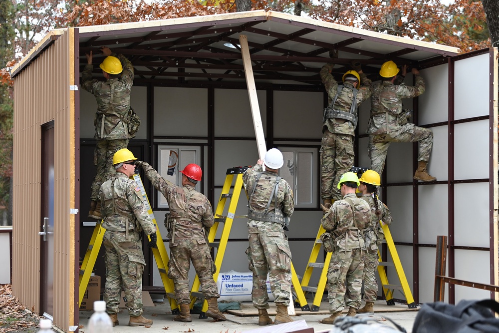 ASA Fort Dix BIV-6 Latrine construction. November 07, 2023