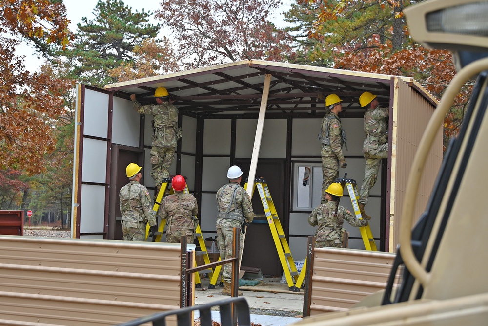 ASA Fort Dix BIV-6 Latrine construction. November 07, 2023