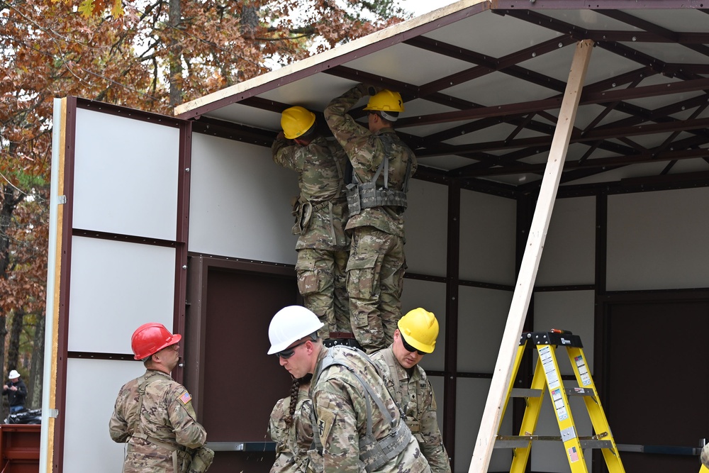 ASA Fort Dix BIV-6 Latrine construction. November 07, 2023
