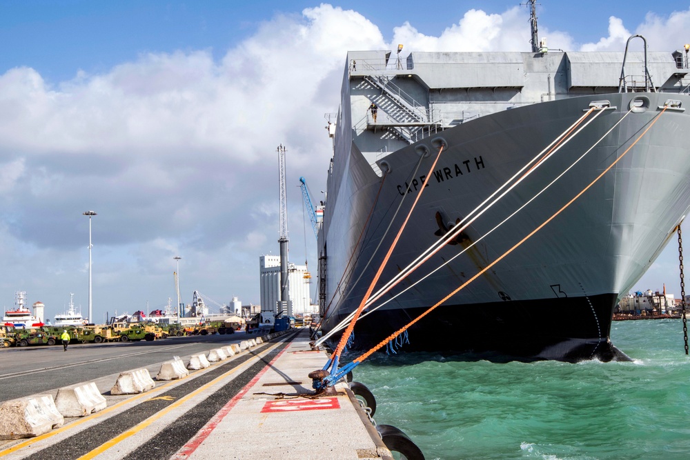 21st TSC, 839th Transportation Battalion and &quot;Rakkasans&quot; project power through the Port of Livorno