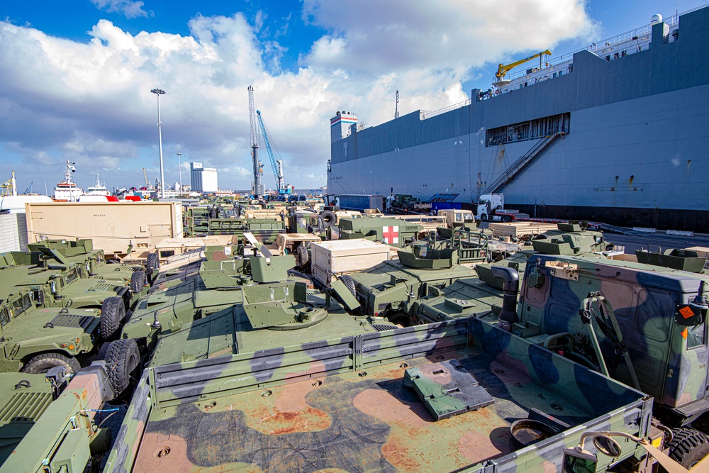 21st TSC, 839th Transportation Battalion and &quot;Rakkasans&quot; project power through the Port of Livorno