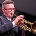 Musician 1st Class David Kapral performs on the bass trumpet at Asheboro High School