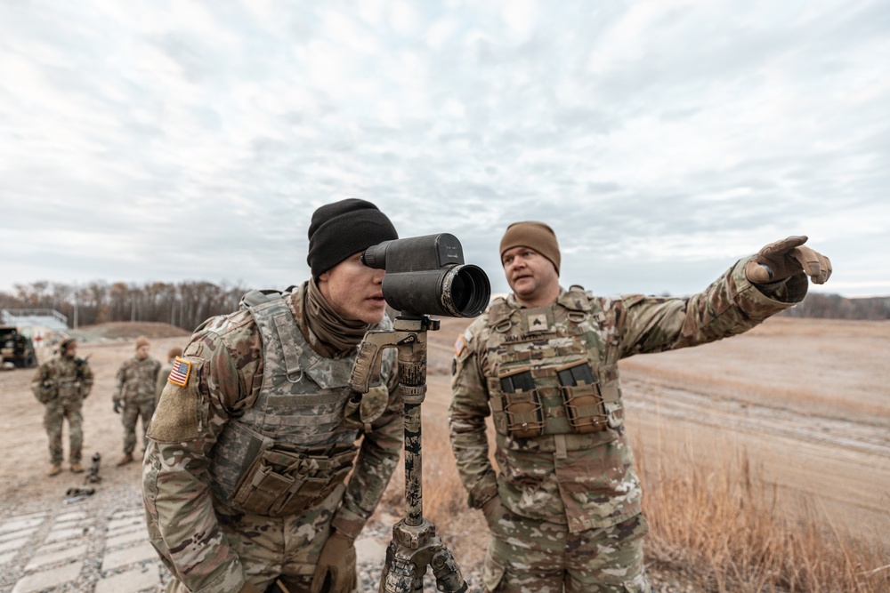 Iowa National Guard Soldiers qualify on crew-served weapons