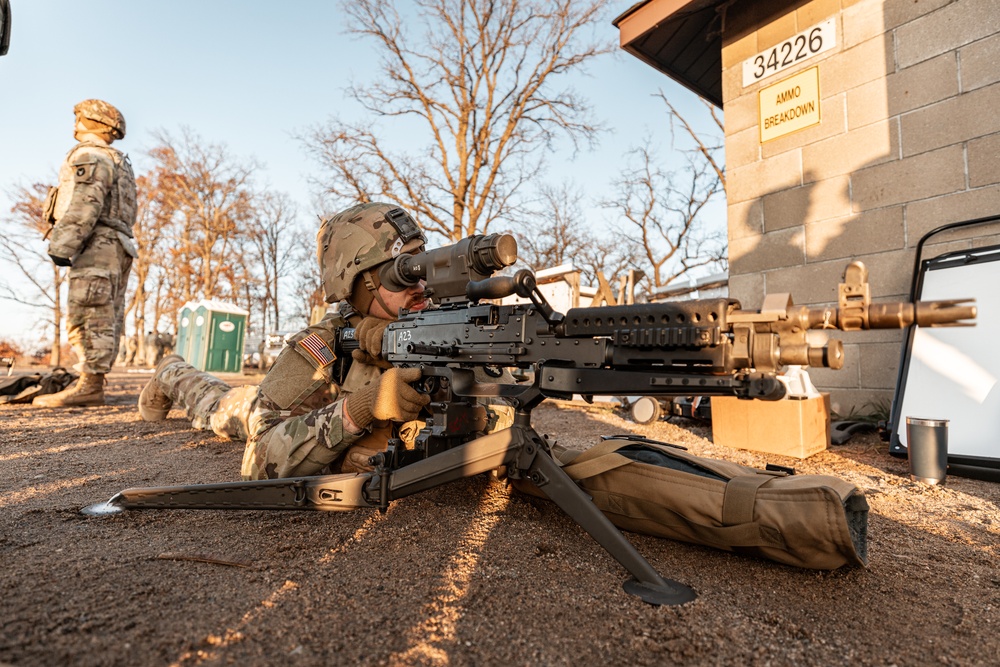 Iowa National Guard Soldiers qualify on crew-served weapons