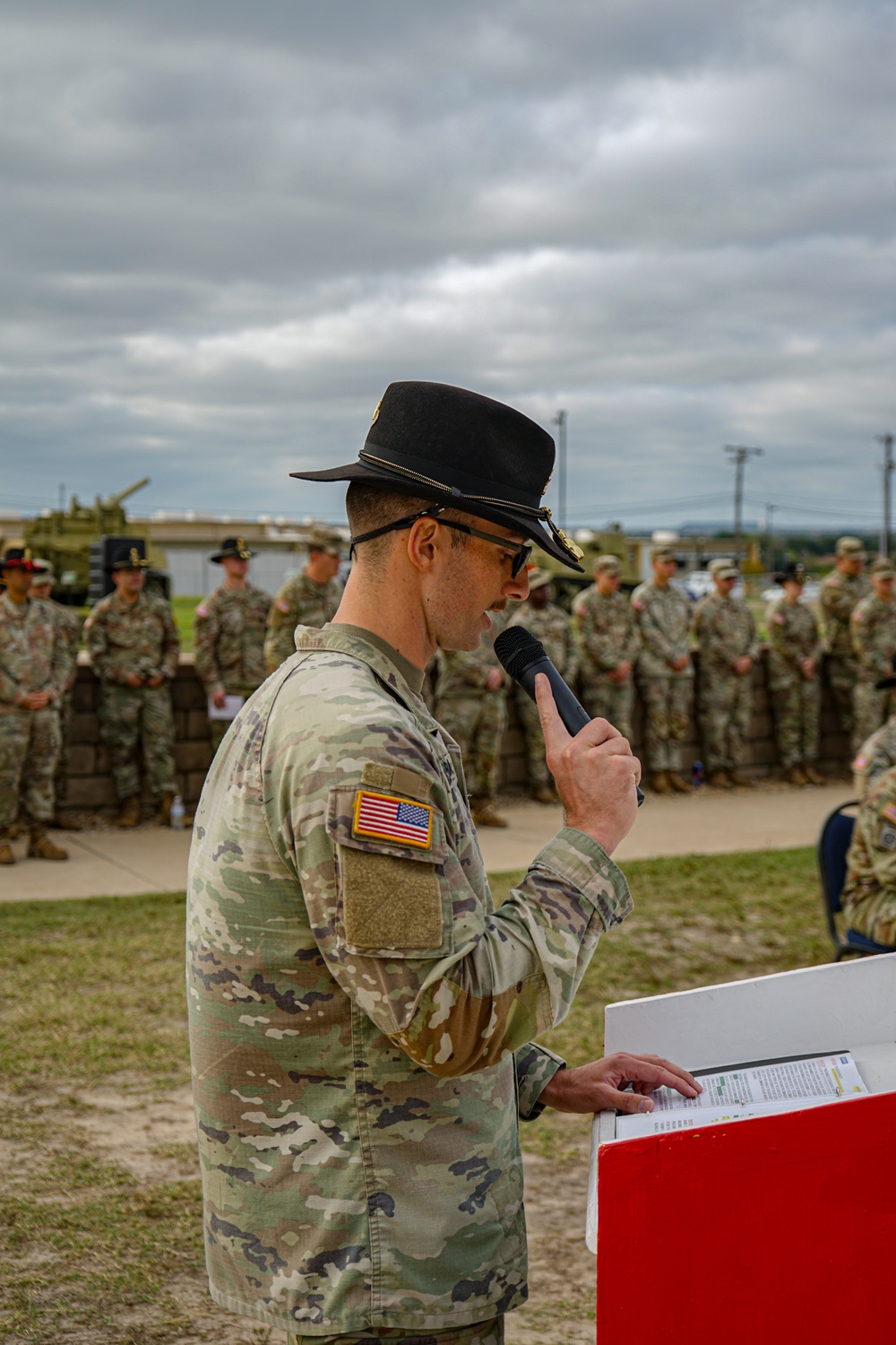 Alpha King Battery, Regimental Field Artillery Squadron, 3rd Cavalry Regiment, Change of Command Ceremony
