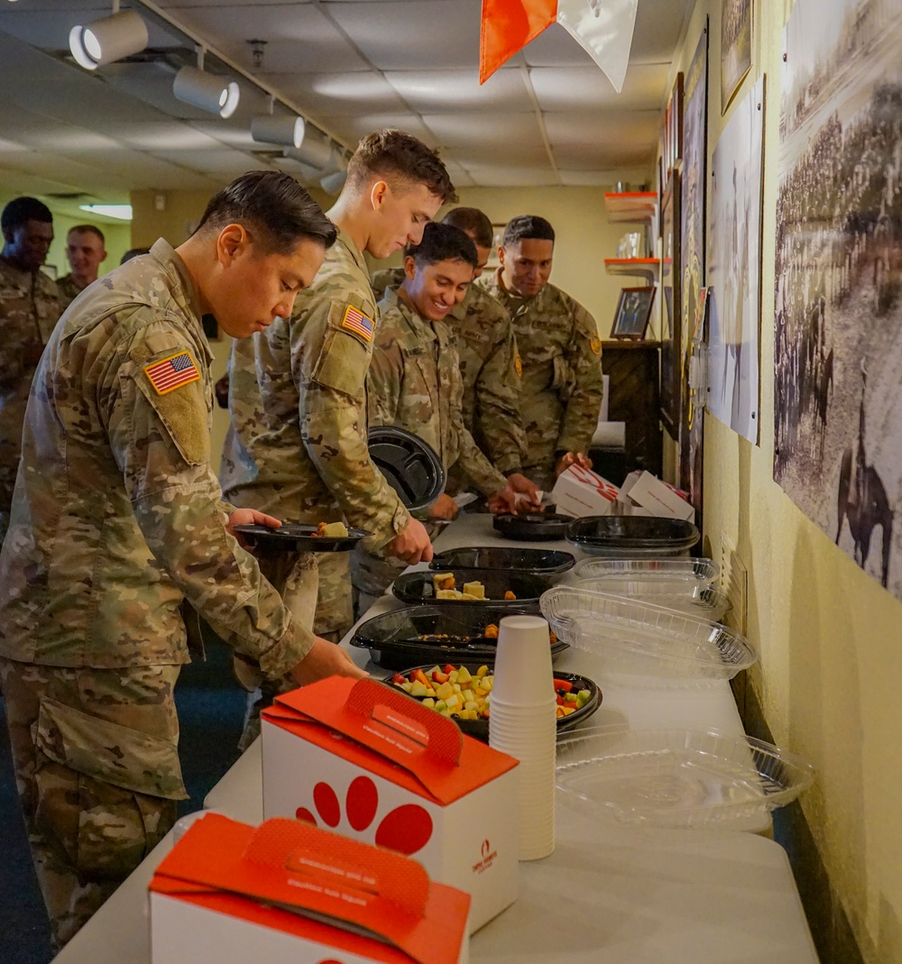 Alpha King Battery, Regimental Field Artillery Squadron, 3rd Cavalry Regiment, Change of Command Ceremony