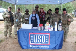 USO Serves Up Warmth and Gratitude at the Weapons Qualification Range in Poland