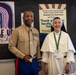 U.S. Marine Corps Col. Michael L. Brooks, base commander, Marine Corps Base Quantico, announces Purple Star designation at Saint John Paul the Great Catholic High School