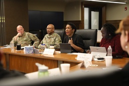 Lt. Governor Juliana Stratton visits Camp Lincoln for Military Economic Development Committee
