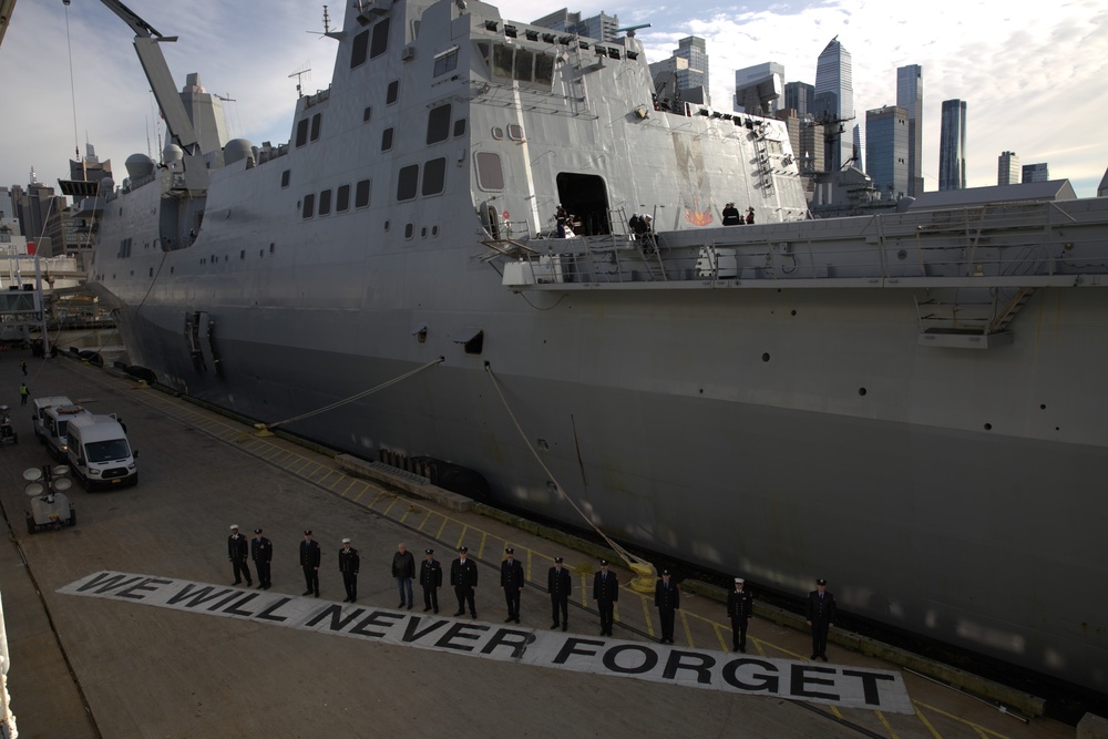 USS New York Arrives in New York City