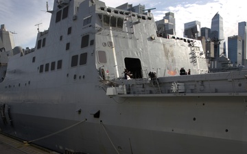 USS New York Arrives in New York City