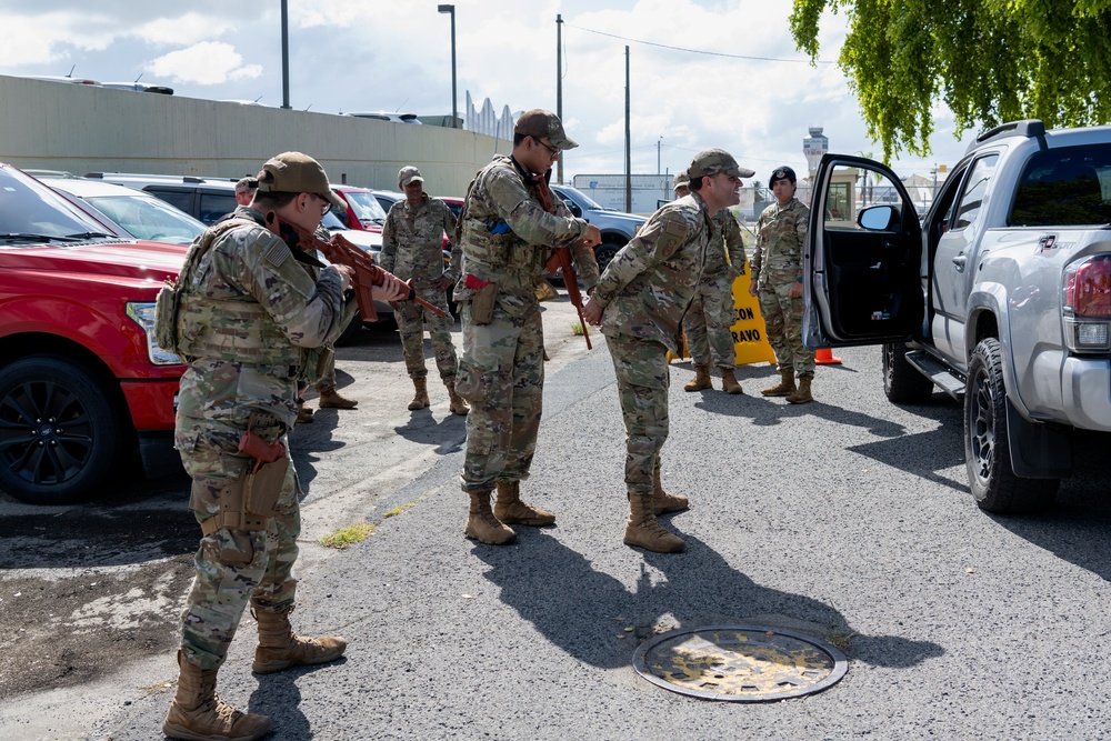 156th Security Forces Installation Entry Controller Training
