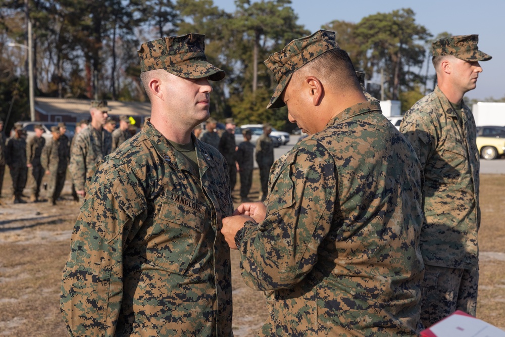 Capt. Matthew Langlois is Awarded A Meritorious Service Medal