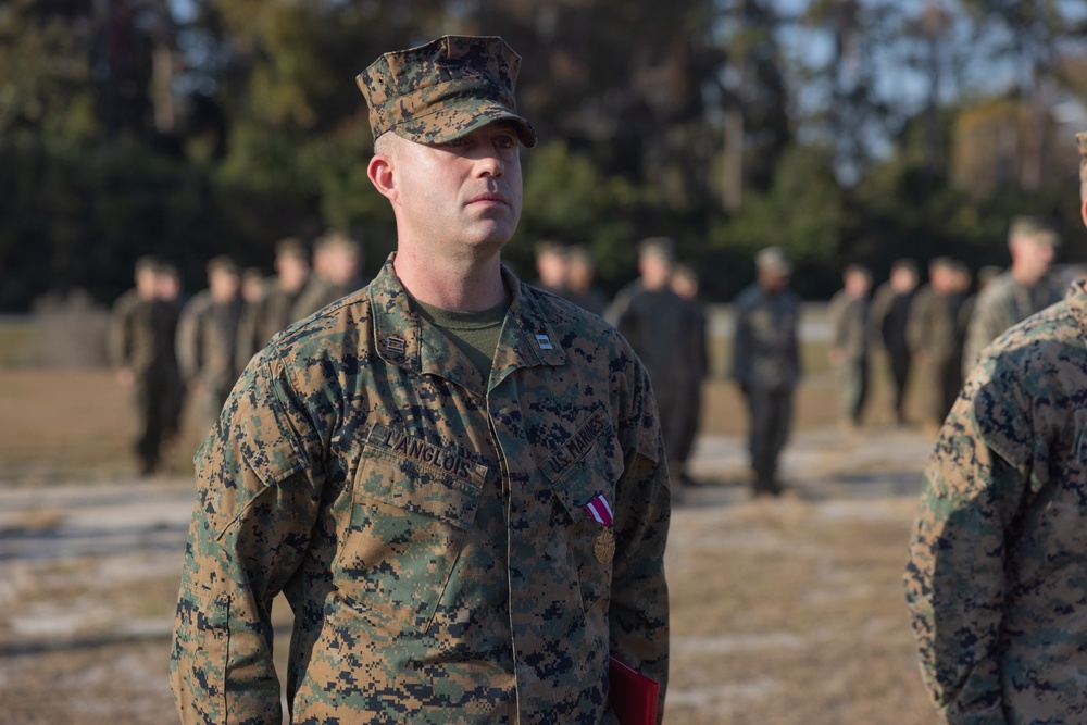 Capt. Matthew Langlois is Awarded A Meritorious Service Medal