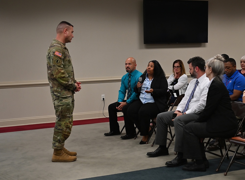 US Army Corps of Engineers Command Sergeant Major Douglas Galick Visits Logistics Activity