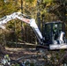USACE Shenango Maintenance Mechanic clears brush to expand campsites.