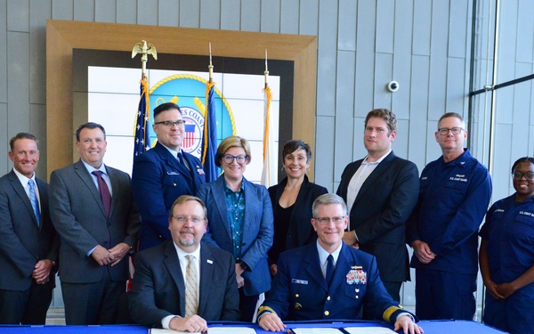 US Coast Guard and USAID Signing Ceremony